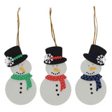 Crafty Bitz Christmas Crafting - Snowman Tree Decorations Pack of 24 | Stationery Shop UK