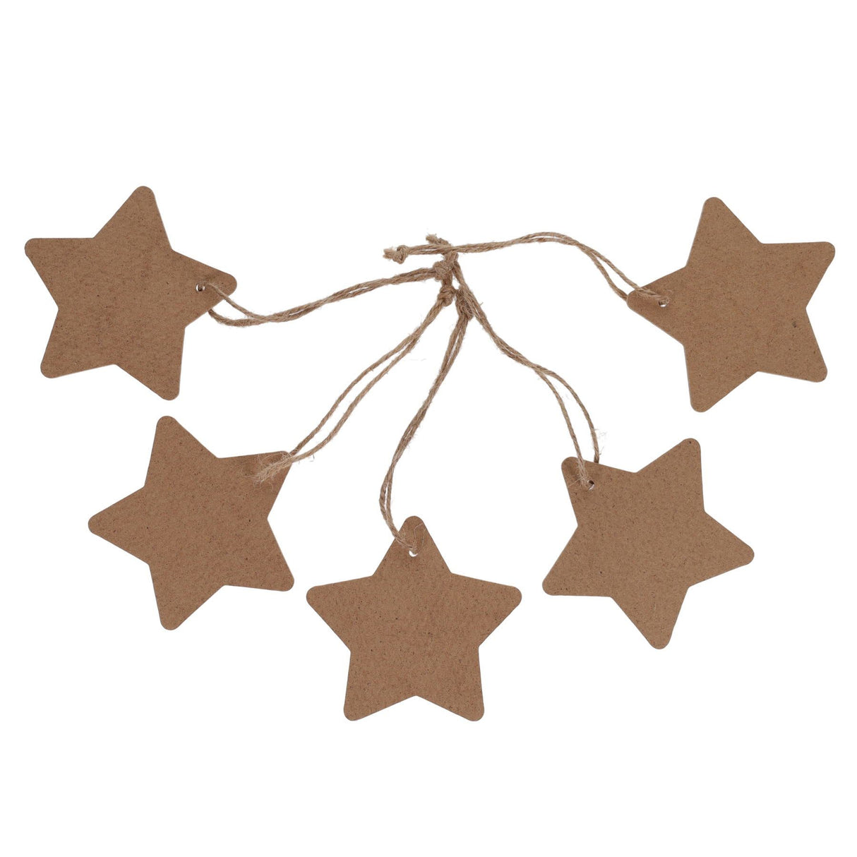 Icon Wooden Festive Decor - Star - Pack of 5 | Stationery Shop UK
