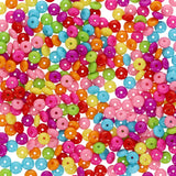 Crafty Bitz Round Rainbow Beads - Assorted - 50g