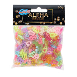 Crafty Bitz Alpha Beads - Assorted - 50g