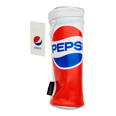 Helix Pepsi Upright Cylindrical Pencil Case - Red | Stationery Shop UK