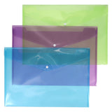 Premier Office Multipack | A3 Document Wallets - Clear - Pack of 3