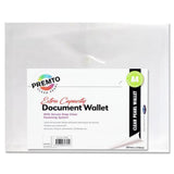 Premto A4 Extra Capacity Document Wallet - Clear Pearl