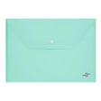 Premto Pastel A4 Button Wallet - Mint Magic Green