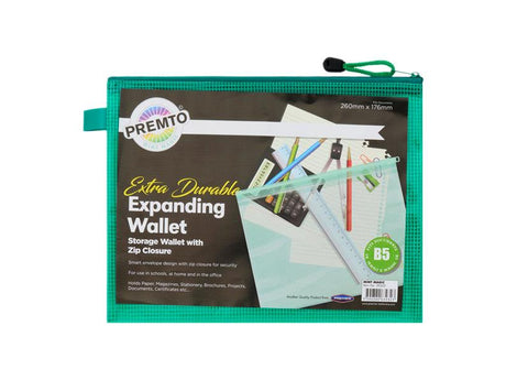 Premto B5 Extra Durable Mesh Wallet - Mint Magic Green