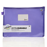 Premto A4+ Extra Durable Expanding Mesh Wallet with Zip - Heather Haze