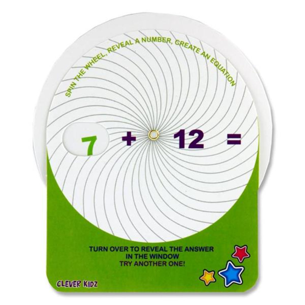 Clever Kidz Maths Wheel - Addition & Substraction - Pack of 12 | Stationery Shop UK