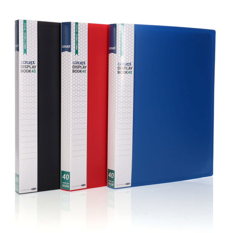 Concept Multipack | A4 40 Pocket Display Book - Pack of 3