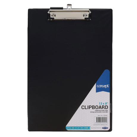 Concept 13x8 Clipboard - Black