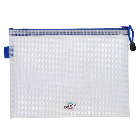 Premto B5 Extra Durable Expanding Mesh Wallet - Clear Pearl