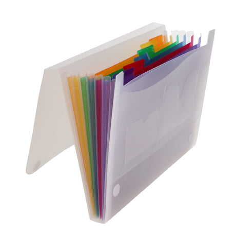 Concept A4 Superior Quality Expanding File with CD & Business Card Holder - 7 Pockets