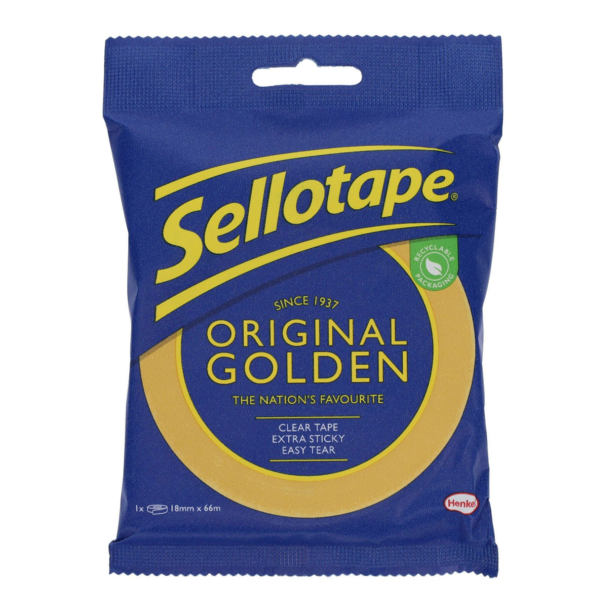 Sellotape Original Golden Tape 18Mmx66m | Stationery Shop UK