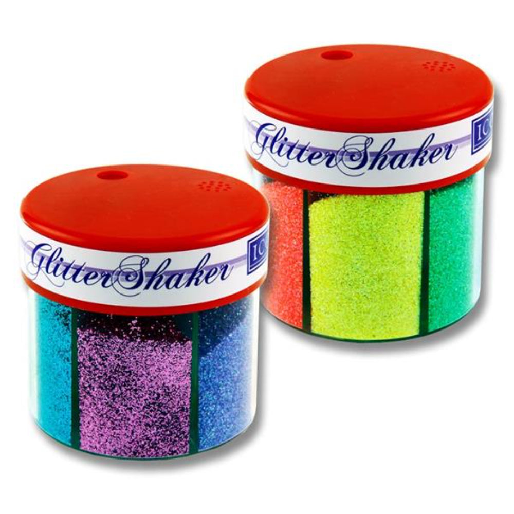 Icon 6 Part Glitter Shaker - Neon-Sequins & Glitter-Icon | Buy Online at Stationery Shop
