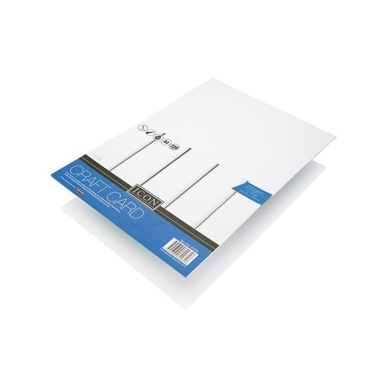 Icon A3 Craft Card - 220gsm - White - Pack of 10 | Stationery Shop UK