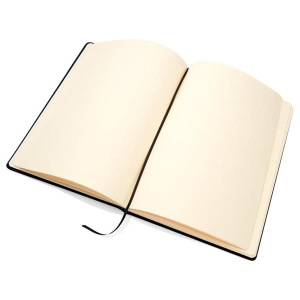 Icon A4 Black Journal & Sketch Book with Elastic Closure - 192 Pages | Stationery Shop UK
