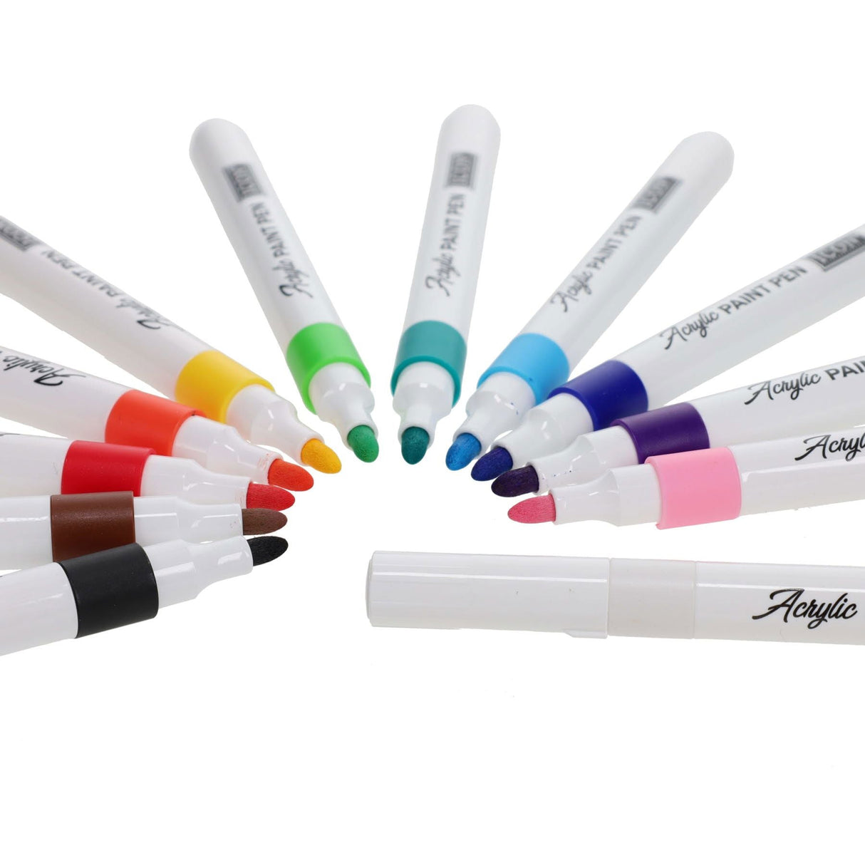 Icon Acrylic Paint Pens - Pack of 12 | Stationery Shop UK