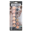 Icon Acrylic Paint Skin Tones And Paint Brush - Set of 12 x 5ml