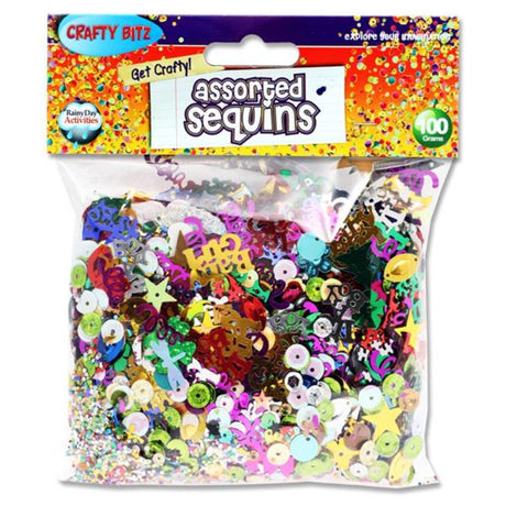 Icon Assorted Sequins - Bag of 100g | Stationery Shop UK