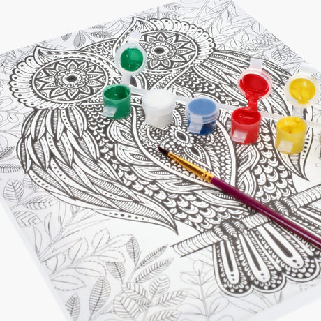 Icon Colour My Canvas - 250x300mm - Owl