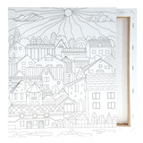 Icon Colour My Canvas - 250x300mm - Town-Colour-in Canvas-Icon|StationeryShop.co.uk