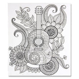 Icon Colour My Canvas 300X250mm - Guitar-Colour-in Canvas-Icon | Buy Online at Stationery Shop