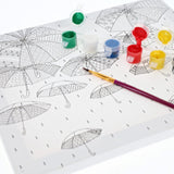 Icon Colour My Canvas - 300x250mm - Umbrella-Colour-in Canvas-Icon|StationeryShop.co.uk