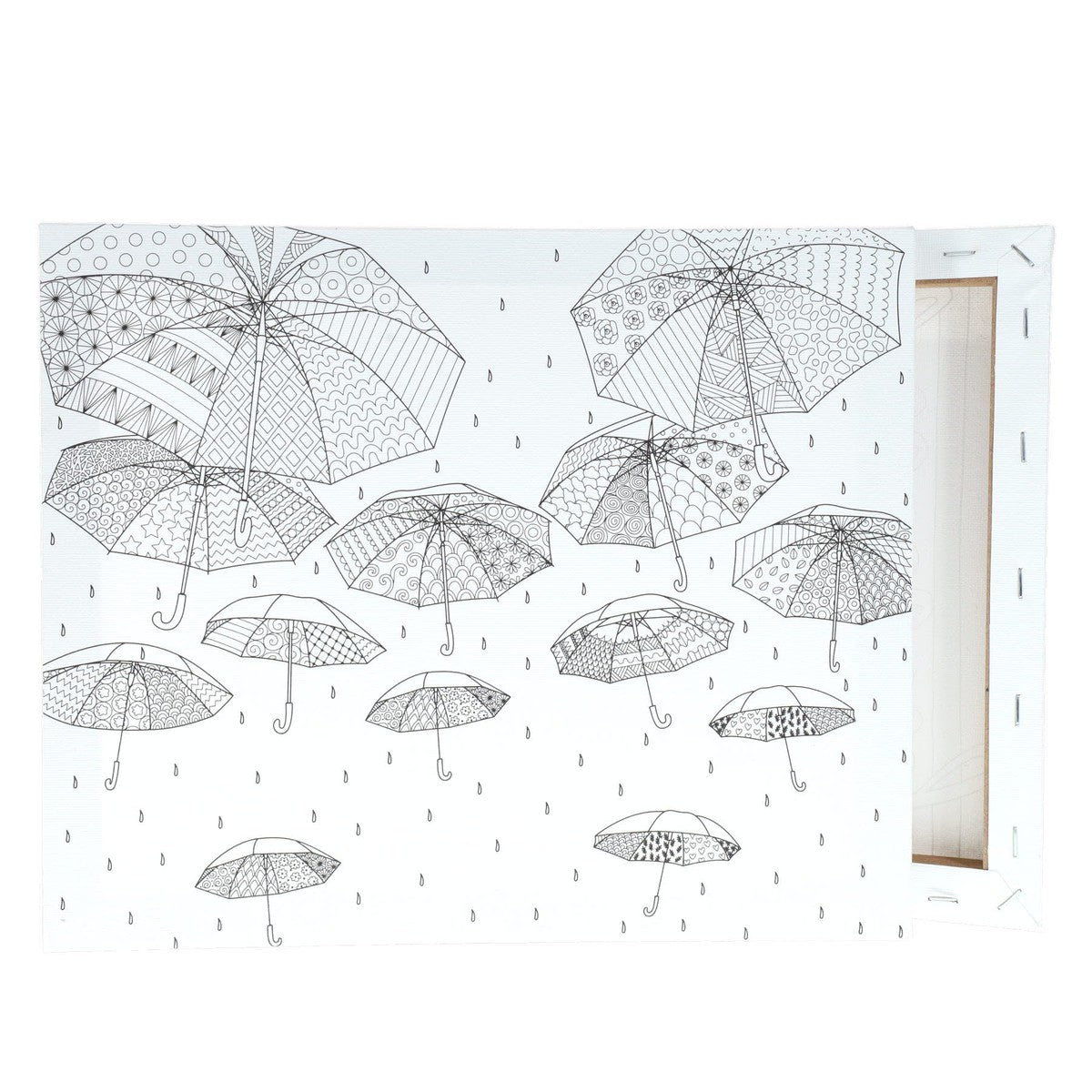 Icon Colour My Canvas - 300x250mm - Umbrella-Colour-in Canvas-Icon|StationeryShop.co.uk