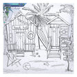 Icon Colour My Canvas - 300x300mm - Beach Hut