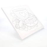 Icon Colour My Canvas - 300x300mm - Tea & Donuts-Colour-in Canvas-Icon | Buy Online at Stationery Shop