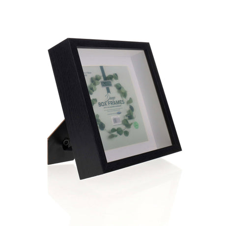 Icon Deep Box Frame - Black - 16cm X 16cm