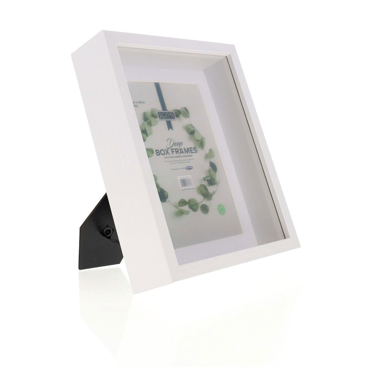 Icon Deep Box Frame - White - 16cm X 20cm