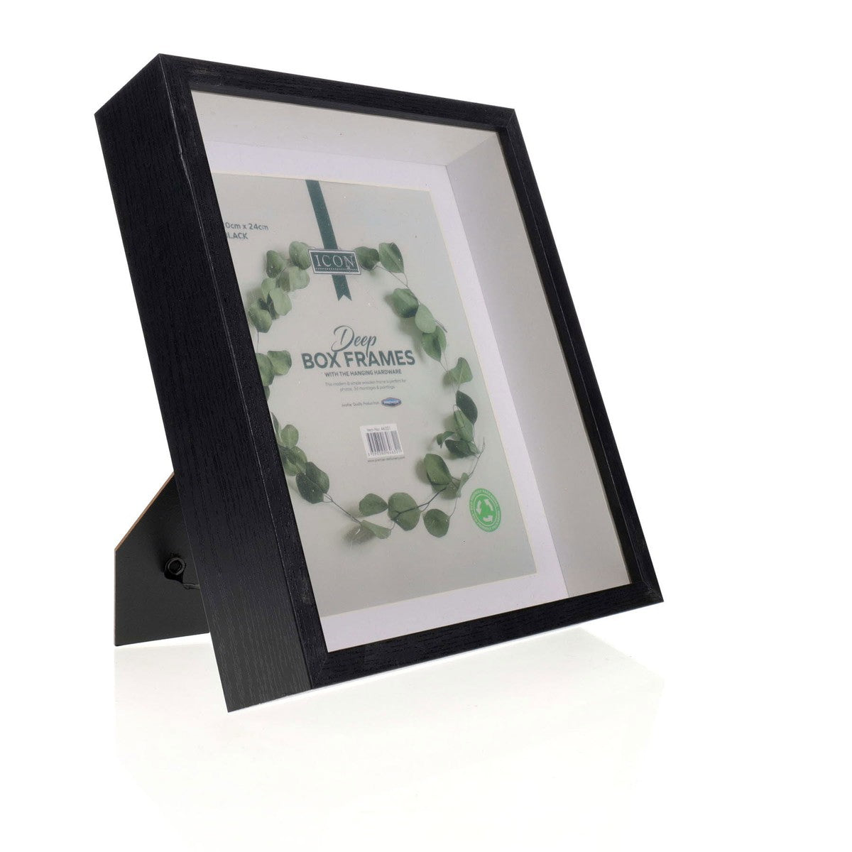 Icon Deep Box Frames - Black - 20cm X 24cm