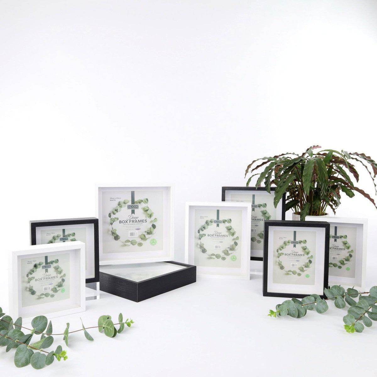 Icon Deep Box Frames - White - 20cm X 24cm