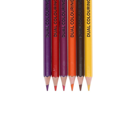 Icon Dual Tipped Colouring Pencils - Pack of 12