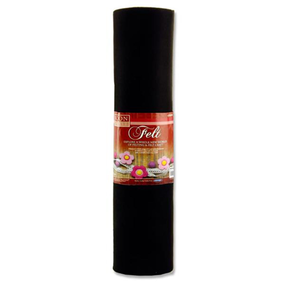 Icon Felt Roll - 5m x 45cm - Black | Stationery Shop UK