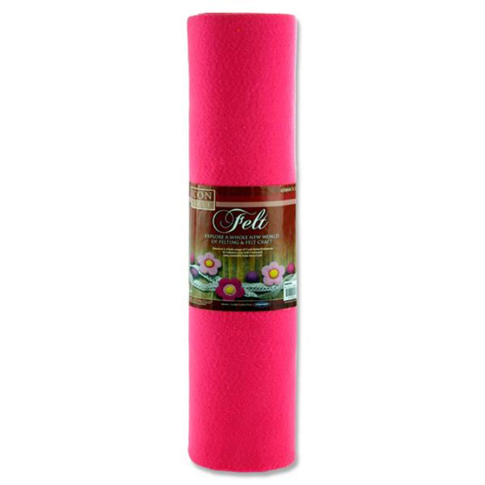 Icon Felt Roll - 5m x 45cm - Pink-Felt-Icon | Buy Online at Stationery Shop