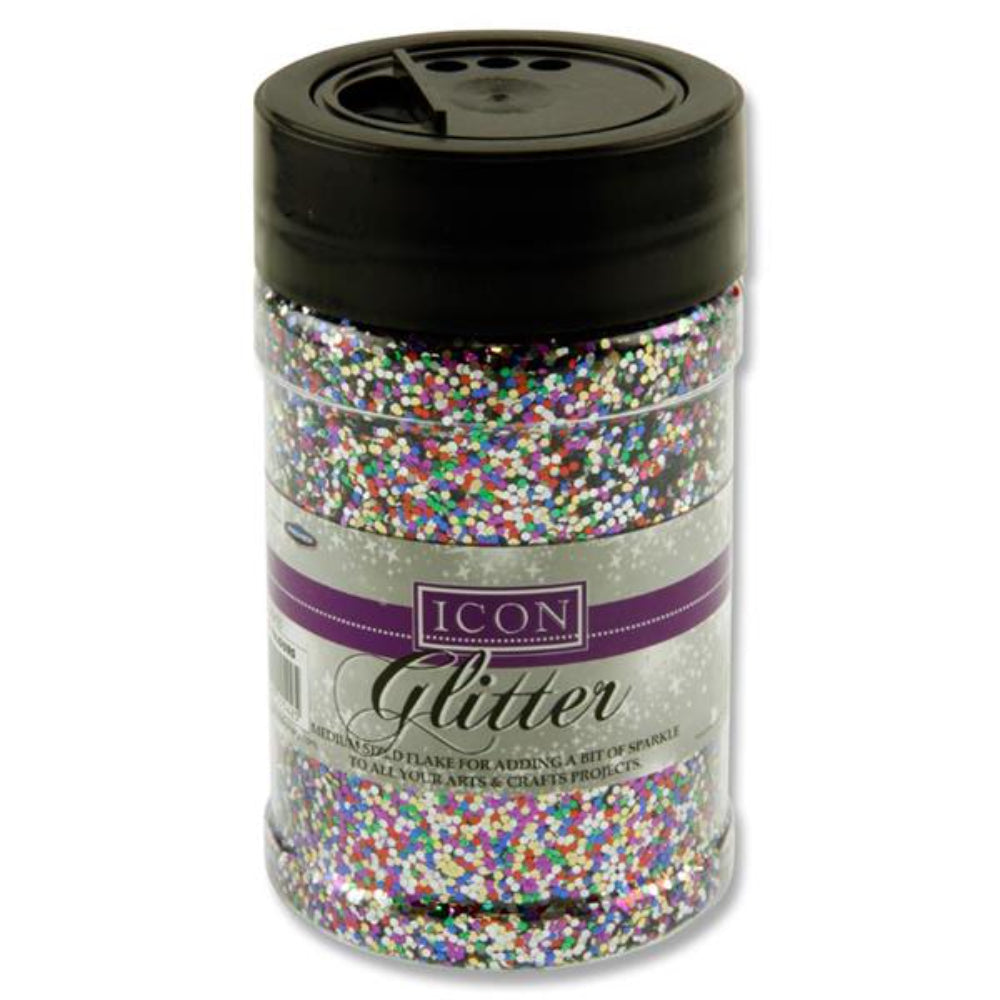 Icon Glitter - 110g - Mixed Colours | Stationery Shop UK