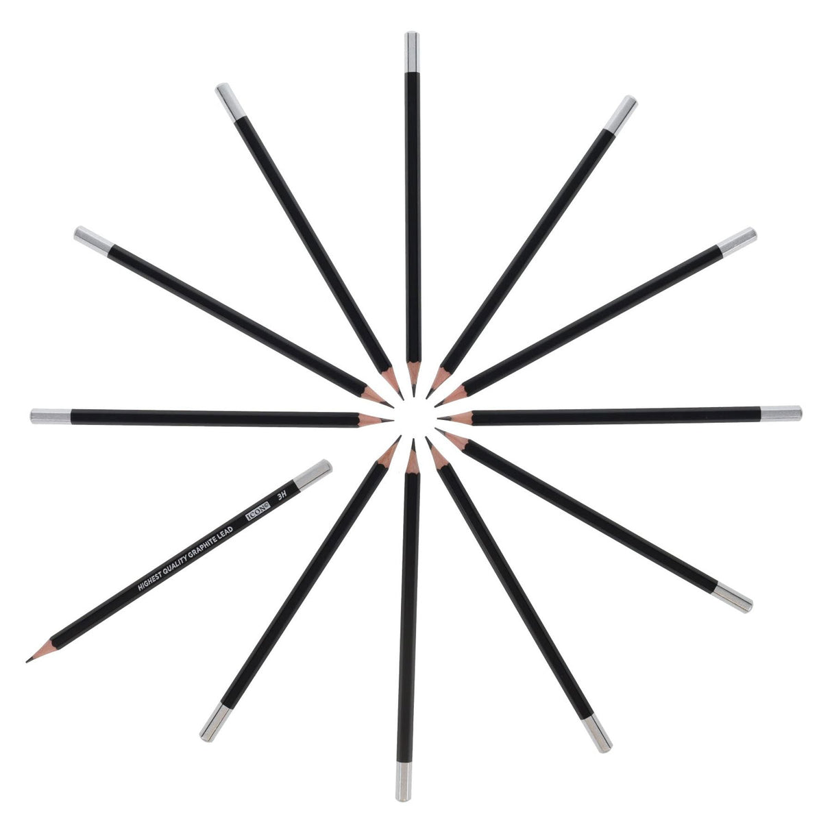 Icon Graphite Pencils - 3H - Box of 12 | Stationery Shop UK