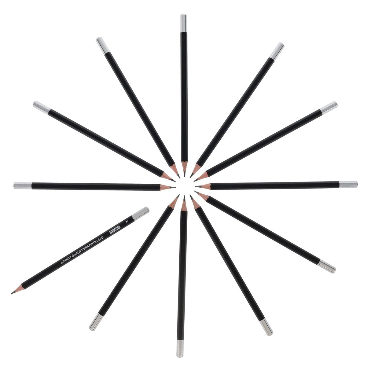 Icon Graphite Pencils - F - Box of 12 | Stationery Shop UK