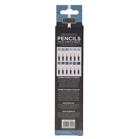 Icon Graphite Pencils - F - Box of 12