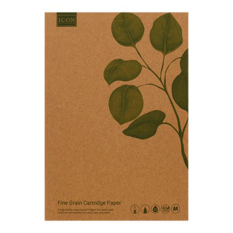 Icon Green A4 Sketch Book - 110gsm - 80 Pages-Sketchbooks-Icon Green|StationeryShop.co.uk
