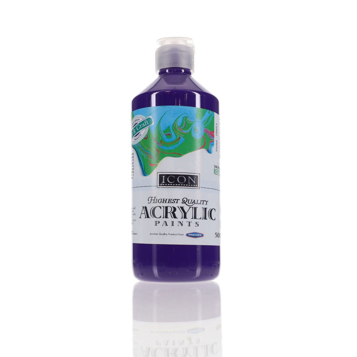 Icon Highest Quality Acrylic Paint - 500ml - Violet