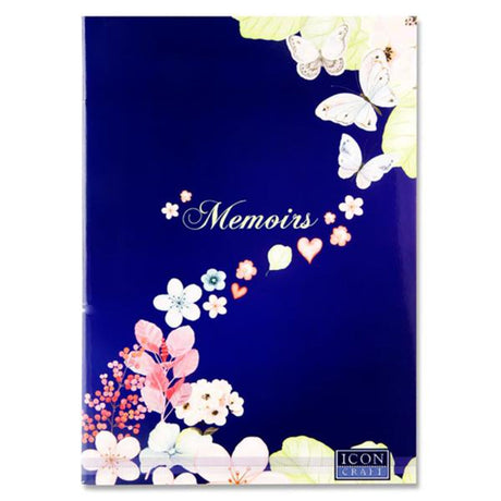 Icon Memoirs A4 Scrapbook - 60 Pages | Stationery Shop UK