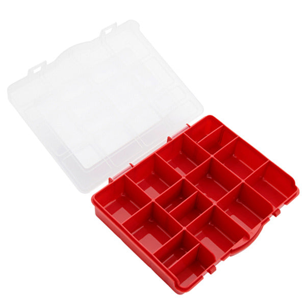 Icon Multipack | 15 Compartment Storage Box - Black & Red | Stationery Shop UK