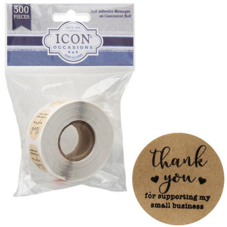 Icon Occasions Stickers Thank You For Supporting My Small Business | Stationery Shop UK