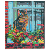 Icon Paint By Numbers Canvas - 300x250mm - Cat at Window-Colour-in Canvas-Icon | Buy Online at Stationery Shop