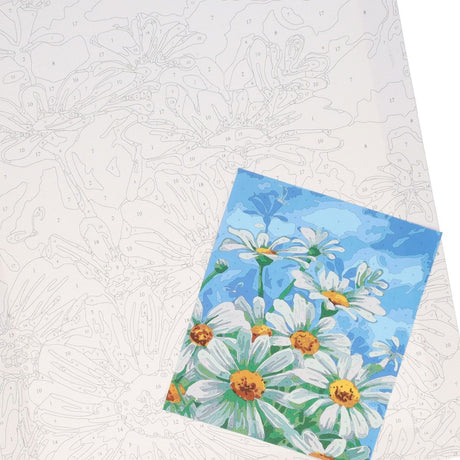 Icon Paint By Numbers Canvas - 300x250mm - Daisy Meadow