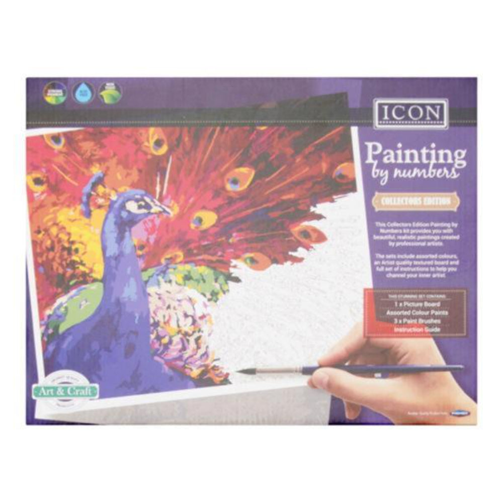 Icon Painting by Numbers Collector's Edition - Abstract Peacock-Painting by Numbers-Icon | Buy Online at Stationery Shop