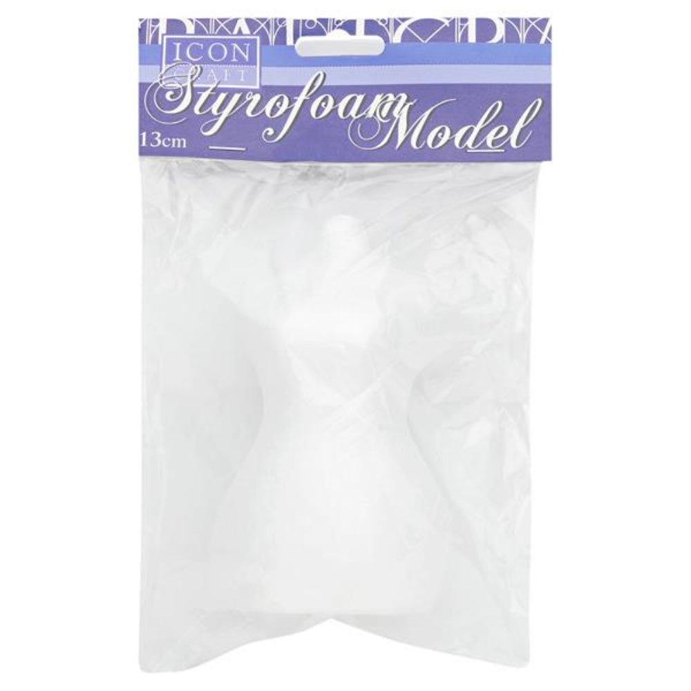 Icon Styrofoam Female Model Bust - 13cm-Styrofoam/Polyestyrene-Icon|StationeryShop.co.uk