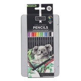 Icon Tin Colouring Pencils - Nature - Box 12